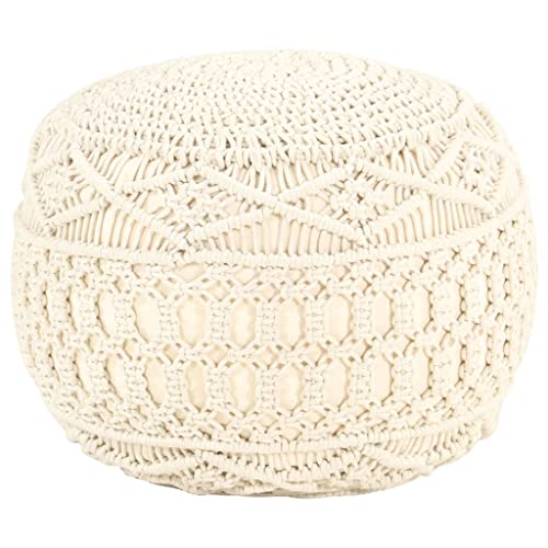 LVHUIDEH Handgefertigt Pouf Strickpouf Rundes Bodenkissen, Sitzpouf, gepolsterter Sitzhocker, Sitzpuff/Puff, 45 x 45 x 30 cm, Baumwolle LVHUIDEH Handgefertigt Pouf Strickpouf Rundes Bodenkissen, Sitzpouf, gepolsterter Sitzhocker, Sitzpuff/Puff, 45 x 45 x 30 cm, Baumwolle von LVHUIDEH