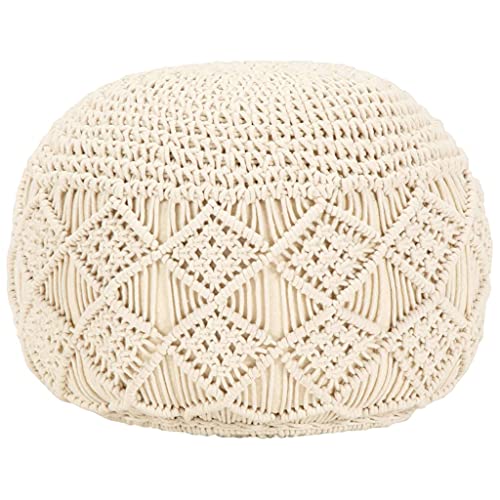 LVHUIDEH Handgefertigt Pouf Strickpouf Rundes Bodenkissen, Sitzpouf, gepolsterter Sitzhocker, Sitzpuff/Puff, 45 x 45 x 30 cm, Baumwolle LVHUIDEH Handgefertigt Pouf Strickpouf Rundes Bodenkissen, Sitzpouf, gepolsterter Sitzhocker, Sitzpuff/Puff, 45 x 45 x 30 cm, Baumwolle von LVHUIDEH