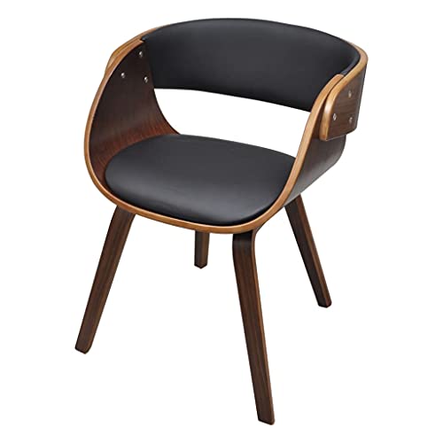 LVHUIDEH Hochwertiger Küchenstühle, Ergonomischen Design, Schminktisch Stuhl, Esszimmerstuhl für Esszimmer Küche Besprechungsraum, 53 x 52 x 70 cm, Bugholz und Kunstleder von LVHUIDEH