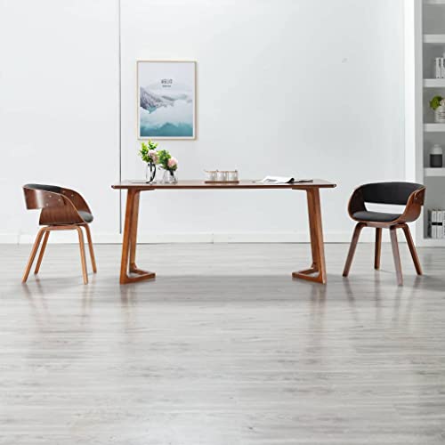 LVHUIDEH Hochwertiger Küchenstühle, Ergonomischen Design, Schminktisch Stuhl, Esszimmerstuhl für Esszimmer Küche Besprechungsraum, 53 x 52 x 70 cm, Bugholz und Stoff von LVHUIDEH