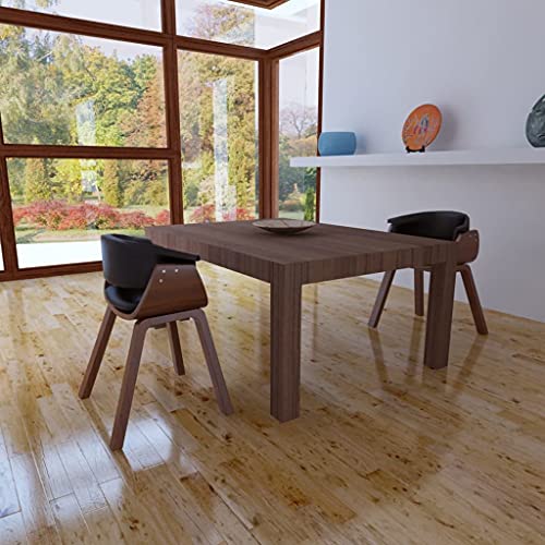 LVHUIDEH Hochwertiger Stühle, 2er Set, Ergonomischen Design, Esstisch Stühle, Esszimmerstuhl für Esszimmer Küche Besprechungsraum, 59.5 x 51 x 72 cm, Bugholz und Kunstleder von LVHUIDEH