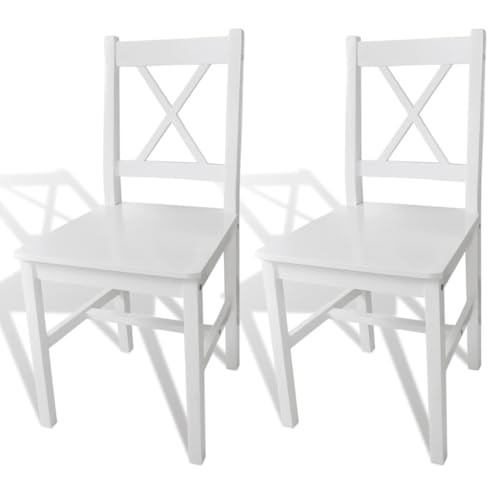 LVHUIDEH Hochwertiger Stühle, 2er Set, Ergonomischen Design, Esstisch Stühle mit Hohe Rückenlehne, Esszimmerstühle für Esszimmer Küche, 41.5 x 45.5 x 85.5 cm, Kiefernholz von LVHUIDEH