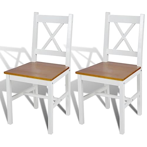 LVHUIDEH Hochwertiger Stühle, 2er Set, Ergonomischen Design, Esstisch Stühle mit Hohe Rückenlehne, Esszimmerstühle für Esszimmer Küche, 41.5 x 45.5 x 85.5 cm, Kiefernholz LVHUIDEH Hochwertiger Stühle, 2er Set, Ergonomischen Design, Esstisch Stühle mit Hohe Rückenlehne, Esszimmerstühle für Esszimmer Küche, 41.5 x 45.5 x 85.5 cm, Kiefernholz von LVHUIDEH