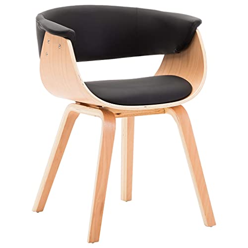 LVHUIDEH Hochwertiger Stühle, Ergonomischen Design, Esstisch Stühle, Esszimmerstuhl für Esszimmer Küche Besprechungsraum, 59.5 x 51 x 72 cm, Bugholz und Kunstleder von LVHUIDEH