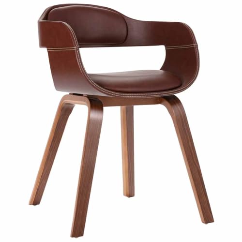 LVHUIDEH Hochwertiger Stühle, Ergonomischen Design, Esstisch Stühle, Langlebig und Pflegeleicht, Esszimmerstuhl für Esszimmer Küche, 49 x 51 x 70 cm, Bugholz und Kunstleder von LVHUIDEH