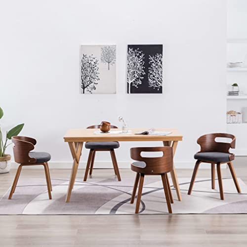 LVHUIDEH Hochwertiger Stuhl, Ergonomischen Design, Esszimmerstühle für Esszimmer Küche Besprechungsraum, 2er Set, 48 x 49 x 68 cm, Bugholz und Stoff von LVHUIDEH