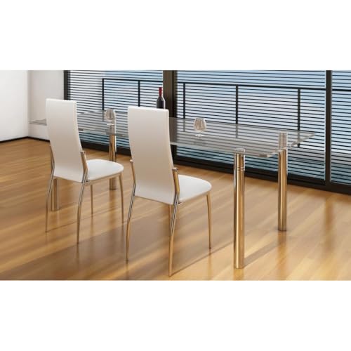 LVHUIDEH Hochwertiger Stuhl, Modernen Essstuhl mit Hohe Rückenlehne, Ergonomischen Design, Kunstleder Esszimmerstühle für Esszimmer Küche, 2er Set, 43 x 54 x 100 cm, Schwarz LVHUIDEH Hochwertiger Stuhl, Modernen Essstuhl mit Hohe Rückenlehne, Ergonomischen Design, Kunstleder Esszimmerstühle für Esszimmer Küche, 2er Set, 43 x 54 x 100 cm, Schwarz von LVHUIDEH
