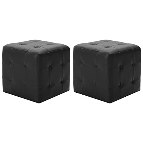 LVHUIDEH Houseware Pouf Fußhocker 2er Set 30 x 30 x 30 cm Holzrahmen und Kunstleder LVHUIDEH Houseware Pouf Fußhocker 2er Set 30 x 30 x 30 cm Holzrahmen und Kunstleder von LVHUIDEH