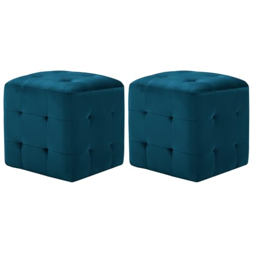 LVHUIDEH Houseware Pouf Sitzhocker 2er Set 30 x 30 x 30 cm Holzrahmen und Samtstoff LVHUIDEH Houseware Pouf Sitzhocker 2er Set 30 x 30 x 30 cm Holzrahmen und Samtstoff von LVHUIDEH