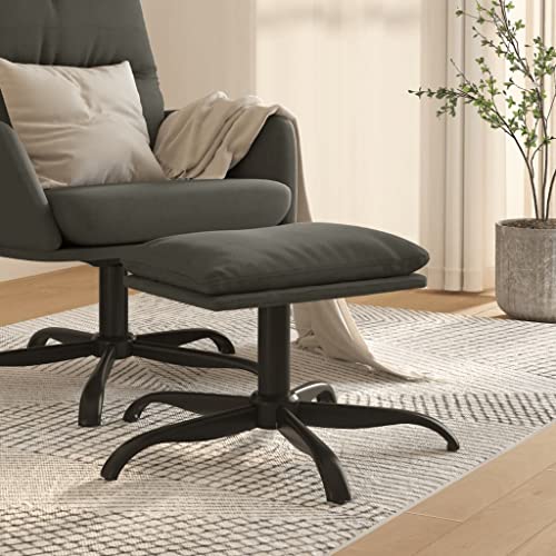 LVHUIDEH Kleiner Fußhocker, Fußablage Hocker mit Gepolstertem Sitz und Metallbeine, Moderne Ottomane Fußstütze für Wohnzimmer Schlafzimmer Sessel, 60 x 60 x 36 cm, Samt von LVHUIDEH