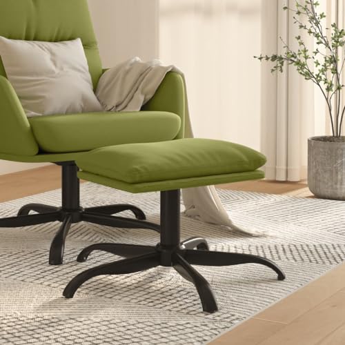 LVHUIDEH Kleiner Fußhocker, Fußablage Hocker mit Gepolstertem Sitz und Metallbeine, Moderne Ottomane Fußstütze für Wohnzimmer Schlafzimmer Sessel, 60 x 60 x 36 cm, Samt von LVHUIDEH