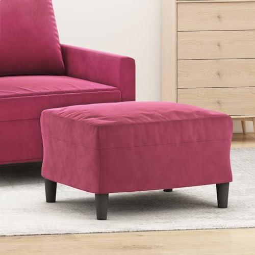 LVHUIDEH Moderne Hocker, Ottomane, Rechteckiger Fußhocker, große Fußstütze für Schlafzimmer Wohnzimmer Sessel, 60 x 50 x 41 cm, Samt (100% Polyester), Sperrholz von LVHUIDEH