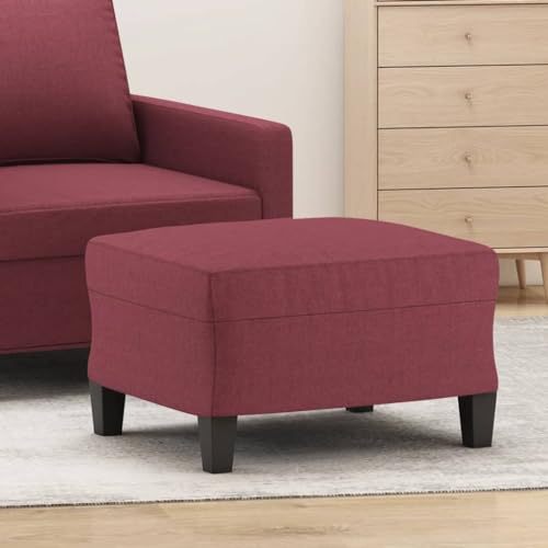LVHUIDEH Moderne Hocker, Ottomane, Rechteckiger Fußhocker, große Fußstütze für Schlafzimmer Wohnzimmer Sessel, 60 x 50 x 41 cm, Stoff (100% Polyester), Sperrholz von LVHUIDEH