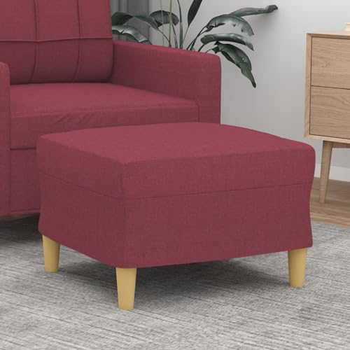 LVHUIDEH Moderne Hocker, Ottomane, Rechteckiger Fußhocker, große Fußstütze für Schlafzimmer Wohnzimmer Sessel, 60 x 50 x 41 cm, Stoff (100% Polyester), Sperrholz von LVHUIDEH