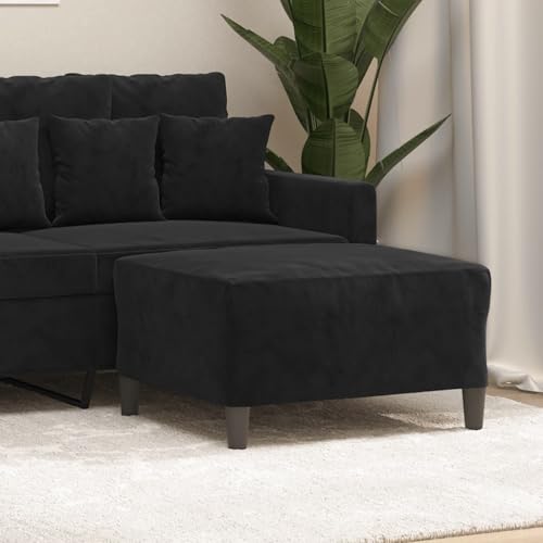 LVHUIDEH Moderne Hocker, Ottomane, Rechteckiger Fußhocker, große Fußstütze für Schlafzimmer Wohnzimmer Sessel, 70 x 55 x 41 cm, Samt (100% Polyester), Sperrholz von LVHUIDEH