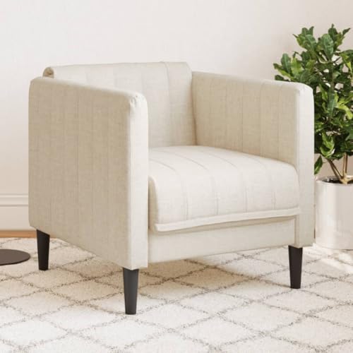LVHUIDEH Moderne Sofa für Wohnzimmer Büro, Sessel mit Gepolsterter Sitz, 69 x 76,5 x 74,5 cm, Stoff (100% Polyester), Sperrholz, Massivholz von LVHUIDEH