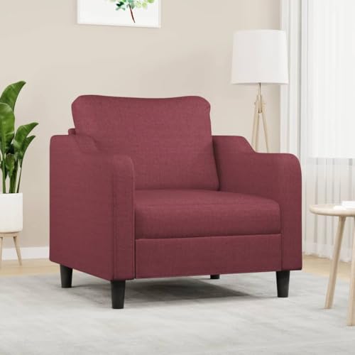 LVHUIDEH Moderne Sofa für Wohnzimmer Büro, Sessel mit Gepolsterter Sitz, 78 x 77 x 80 cm, Stoff (100% Polyester), Metall, Textilene von LVHUIDEH