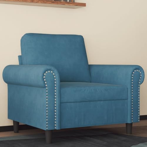 LVHUIDEH Moderne Sofa für Wohnzimmer Büro, Sessel mit Gepolsterter Sitz, 92 x 77 x 80 cm, Samt (100% Polyester), Metall, Textilene von LVHUIDEH
