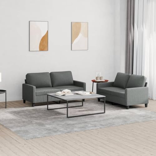 LVHUIDEH Moderne Sofagarnitur für Wohnzimmer Büro, 2er Set, Sofa Set(2 x 2-Sitzer-Sofa) mit Kissen, 158 x 77 x 80 cm, Stoff von LVHUIDEH