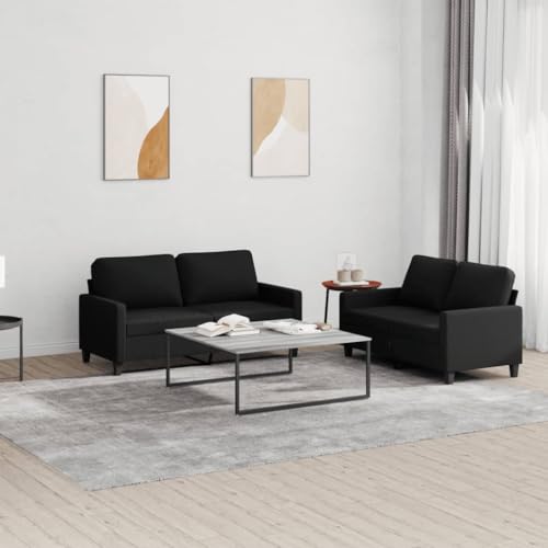 LVHUIDEH Moderne Sofagarnitur für Wohnzimmer Büro, 2er Set, Sofa Set(2 x 2-Sitzer-Sofa) mit Kissen, 158 x 77 x 80 cm, Stoff von LVHUIDEH