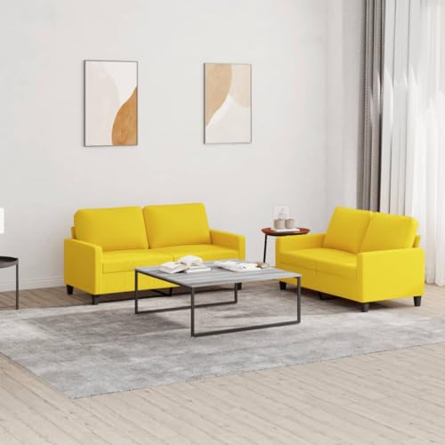 LVHUIDEH Moderne Sofagarnitur für Wohnzimmer Büro, 2er Set, Sofa Set(2 x 2-Sitzer-Sofa) mit Kissen, 158 x 77 x 80 cm, Stoff von LVHUIDEH