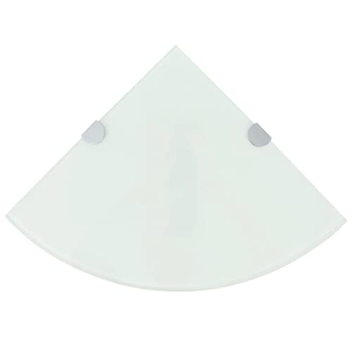 LVHUIDEH Moderne Wandregal, Eckablage mit Verchromten Halterungen, Schweberegal, Eckregal/Glasregal für Küche Wohnzimmer Bad, Tragfähigkeit 15 kg, 2er Set, 25 x 25 x 0.8 cm LVHUIDEH Moderne Wandregal, Eckablage mit Verchromten Halterungen, Schweberegal, Eckregal/Glasregal für Küche Wohnzimmer Bad, Tragfähigkeit 15 kg, 2er Set, 25 x 25 x 0.8 cm von LVHUIDEH