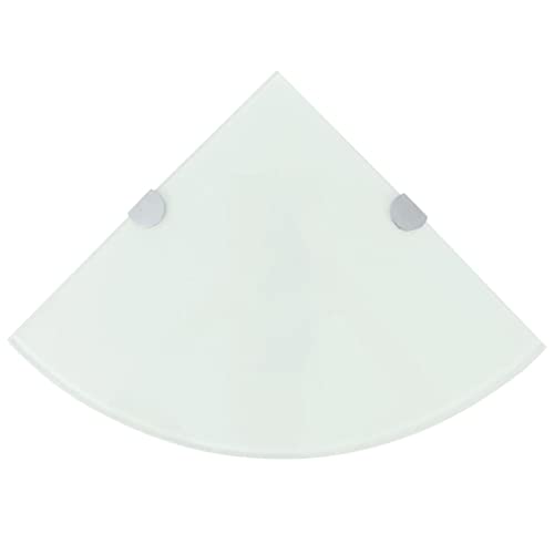 LVHUIDEH Moderne Wandregal, Eckablage mit Verchromten Halterungen, Schweberegal, Eckregal/Glasregal für Küche Wohnzimmer Bad, Tragfähigkeit 15 kg, 2er Set, 35 x 35 x 0.8 cm LVHUIDEH Moderne Wandregal, Eckablage mit Verchromten Halterungen, Schweberegal, Eckregal/Glasregal für Küche Wohnzimmer Bad, Tragfähigkeit 15 kg, 2er Set, 35 x 35 x 0.8 cm von LVHUIDEH