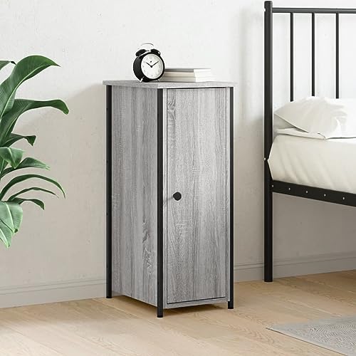 LVHUIDEH Nachttisch Grau Sonoma 32x42x80 cm Holzwerkstoff von LVHUIDEH