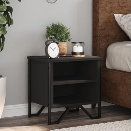 LVHUIDEH Nachttisch Schwarz 2er Set 40x30x40 cm Holzwerkstoff LVHUIDEH Nachttisch Schwarz 2er Set 40x30x40 cm Holzwerkstoff von LVHUIDEH