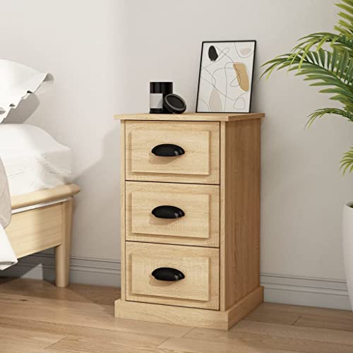 LVHUIDEH Nachttisch Sonoma-Eiche 39x39x67 cm Holzwerkstoff von LVHUIDEH