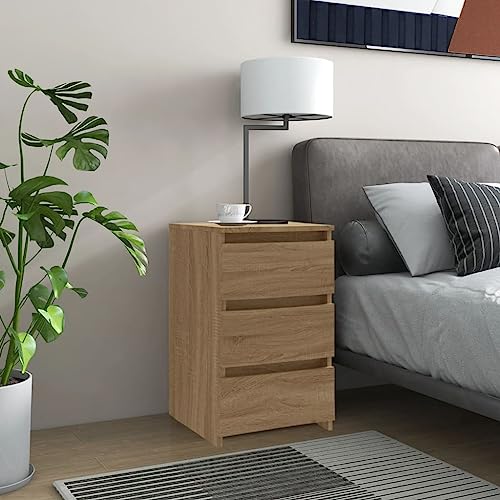 LVHUIDEH Nachttisch Sonoma-Eiche 40x35x62,5 cm Holzwerkstoff von LVHUIDEH