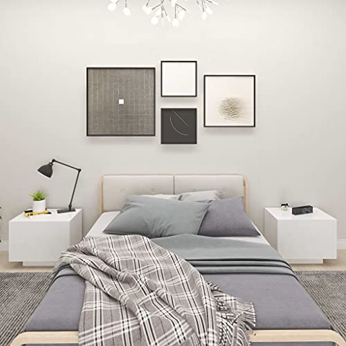 LVHUIDEH Nachttisch Weiß 100x35x40 cm Holzwerkstoff LVHUIDEH Nachttisch Weiß 100x35x40 cm Holzwerkstoff von LVHUIDEH