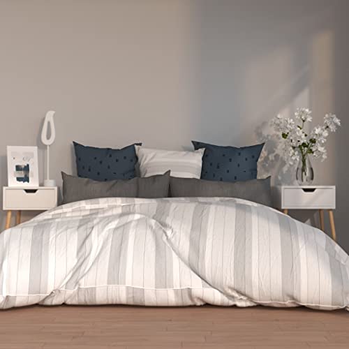 LVHUIDEH Nachttisch mit 1 Schublade, 2er Set, Beistelltisch, kompakte Nachtschrank, Telefontisch, Nachtkonsole für Schlafzimmer Wohnzimmer, 40 x 40 x 56 cm, Holzwerkstoff von LVHUIDEH