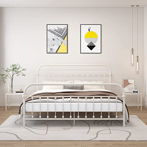 LVHUIDEH Nachttisch mit Glasablage, 2er Set, Beistelltisch, kompakte Nachtschrank, Telefontisch, Nachtkonsole für Schlafzimmer Wohnzimmer, 45 x 34.5 x 60.5 cm, Metall und Glas von LVHUIDEH