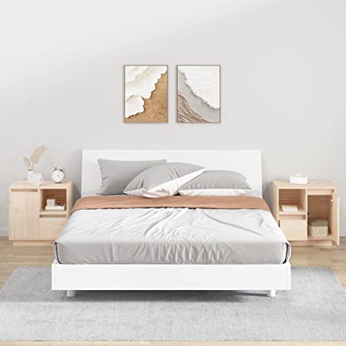LVHUIDEH Nachttische 2er Set 50x34x50 cm Massivholz Kiefer LVHUIDEH Nachttische 2er Set 50x34x50 cm Massivholz Kiefer von LVHUIDEH