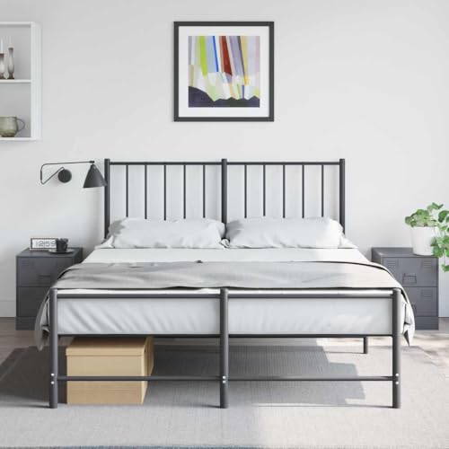 LVHUIDEH Nachttische 2er Set Anthrazit 34,5x39x44 cm Stahl von LVHUIDEH