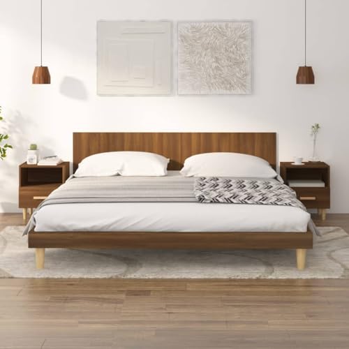 LVHUIDEH Nachttische 2er Set Braun Eichen-Optik 40x35x47 cm LVHUIDEH Nachttische 2er Set Braun Eichen-Optik 40x35x47 cm von LVHUIDEH