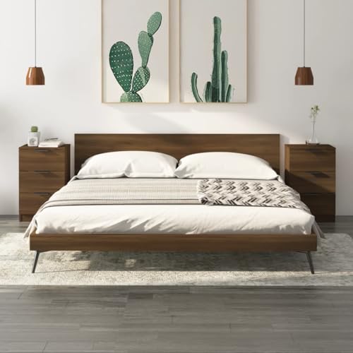 LVHUIDEH Nachttische 2er Set Braun Eichen-Optik 40x36x65 cm LVHUIDEH Nachttische 2er Set Braun Eichen-Optik 40x36x65 cm von LVHUIDEH