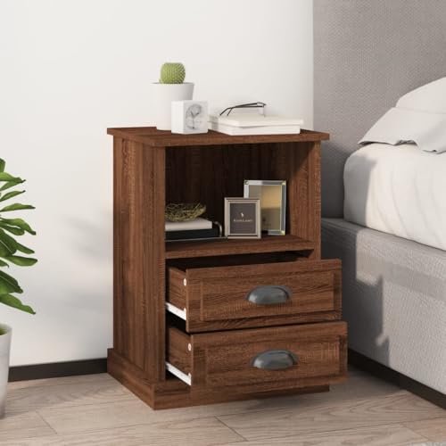 LVHUIDEH Nachttische 2er Set Braun Eichen-Optik 43x36x60 cm LVHUIDEH Nachttische 2er Set Braun Eichen-Optik 43x36x60 cm von LVHUIDEH