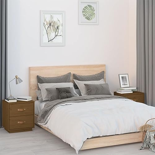 LVHUIDEH Nachttische 2er Set Honigbraun 40x34x45 cm Massivholz Kiefer LVHUIDEH Nachttische 2er Set Honigbraun 40x34x45 cm Massivholz Kiefer von LVHUIDEH