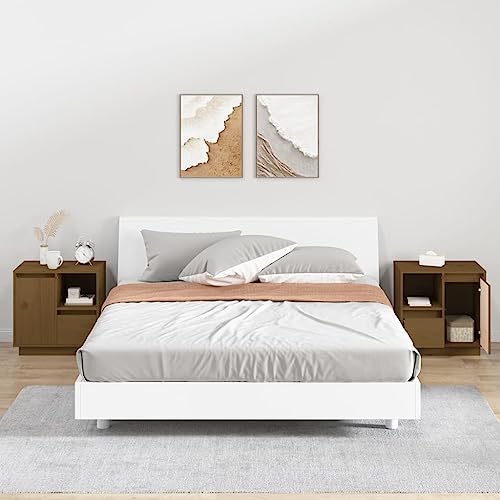 LVHUIDEH Nachttische 2er Set Honigbraun 50x34x50 cm Massivholz Kiefer LVHUIDEH Nachttische 2er Set Honigbraun 50x34x50 cm Massivholz Kiefer von LVHUIDEH