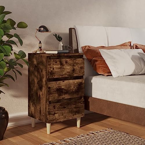 LVHUIDEH Nachttische 2er Set Massivholz-Beine Räuchereiche 40x35x69 cm LVHUIDEH Nachttische 2er Set Massivholz-Beine Räuchereiche 40x35x69 cm von LVHUIDEH
