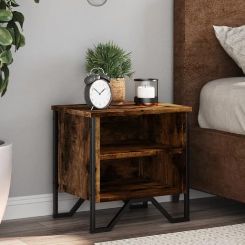 LVHUIDEH Nachttische 2er Set Räuchereiche 40x30x40 cm Holzwerkstoff LVHUIDEH Nachttische 2er Set Räuchereiche 40x30x40 cm Holzwerkstoff von LVHUIDEH