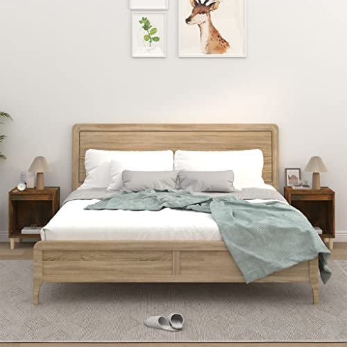 LVHUIDEH Nachttische 2er Set Räuchereiche 40x35x50 cm LVHUIDEH Nachttische 2er Set Räuchereiche 40x35x50 cm von LVHUIDEH