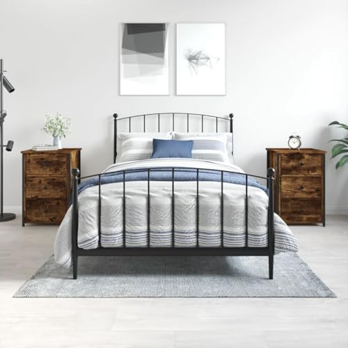 LVHUIDEH Nachttische 2er Set Räuchereiche 40x36x60 cm Holzwerkstoff LVHUIDEH Nachttische 2er Set Räuchereiche 40x36x60 cm Holzwerkstoff von LVHUIDEH