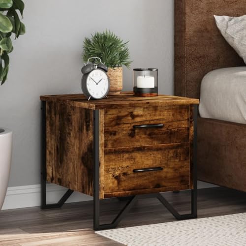 LVHUIDEH Nachttische 2er Set Räuchereiche 40x41x40 cm Holzwerkstoff LVHUIDEH Nachttische 2er Set Räuchereiche 40x41x40 cm Holzwerkstoff von LVHUIDEH