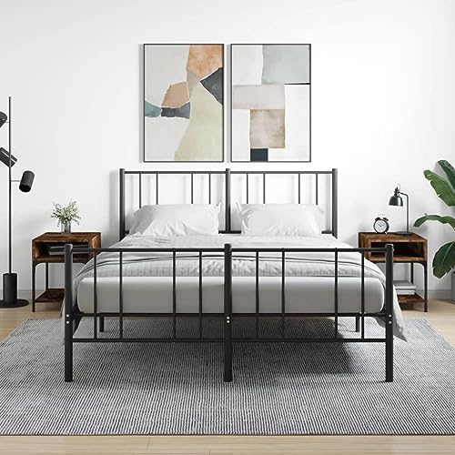 LVHUIDEH Nachttische 2er Set Räuchereiche 40x41x50 cm Holzwerkstoff von LVHUIDEH