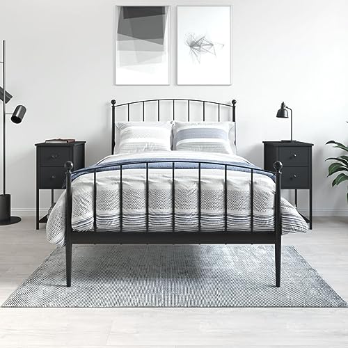 LVHUIDEH Nachttische 2er Set Schwarz 32x42x70 cm Holzwerkstoff von LVHUIDEH