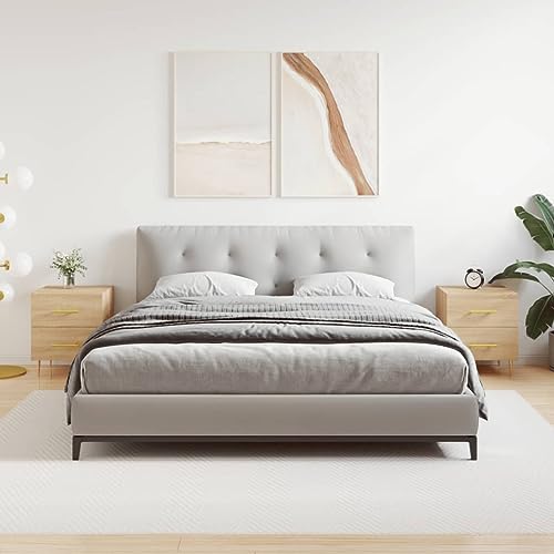 LVHUIDEH Nachttische 2er Set Sonoma-Eiche 40x35x47,5 cm Holzwerkstoff von LVHUIDEH