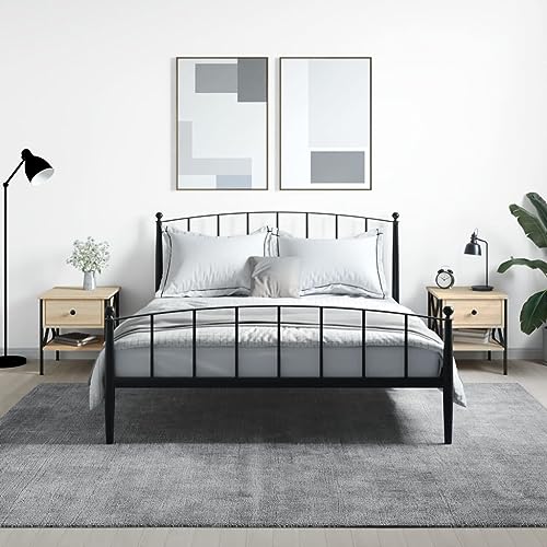 LVHUIDEH Nachttische 2er Set Sonoma-Eiche 40x42x45 cm Holzwerkstoff von LVHUIDEH
